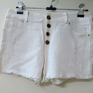 White Denim Shorts 🤍
