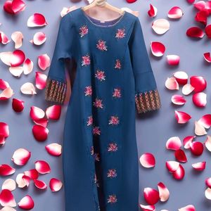 Beautiful Blue Kurta Suit For Women XXXL Size