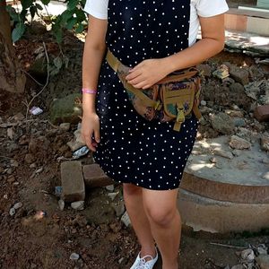 Polka Dot Pinafore Dress