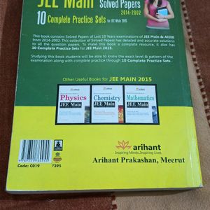 Arihant JEE Main Solved Papers 2014-2002