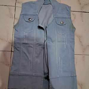 Denim Jacket With Chain