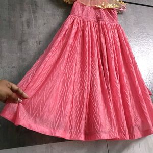 Stitched Frill Gown For Kids