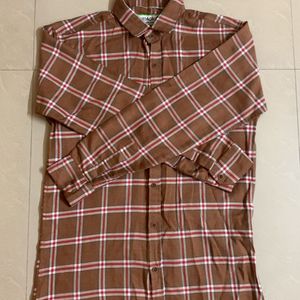 Brown Checkered Shirt