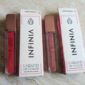 INFINIA LIQUID MATTE LIPCOLOR - Combo Of 2😍