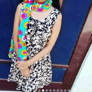 Multi Coloured 3 D Printed Tunic