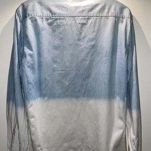 Man Blue&white Fade Shirt