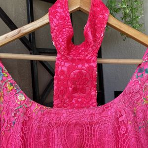 Pink Lace Kurti