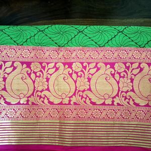 New Chanderi Silk Saree With Bouse Material