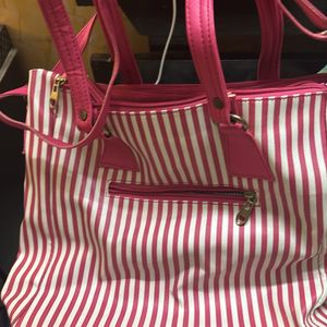 Pink Tote Handbag