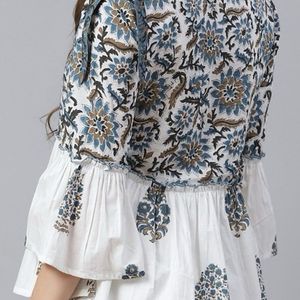 Beautiful Printed Women Peplum Top