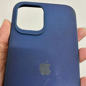 IPhone12ProMax (Used) Navy Blue Silicone Cover