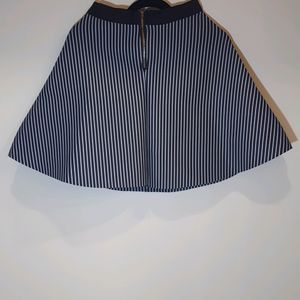 Black-and-white Striped Skirt.