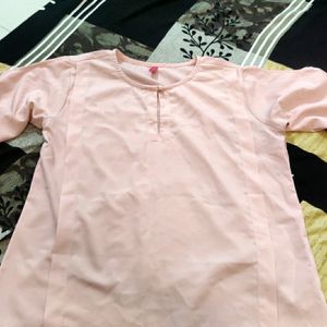 Pink Top With Stylish Sleeves