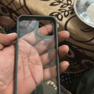 iPhone 12/12pro Transparent Green  Back Cas