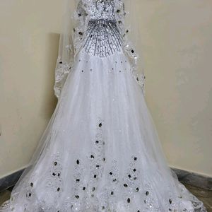 White Embellished Gown