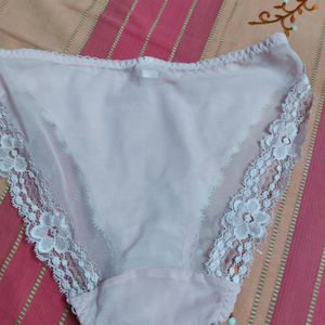 New Pink Lacy Brief