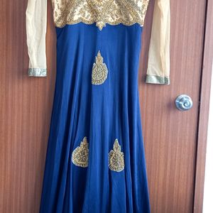 Navy Blue Color Gown