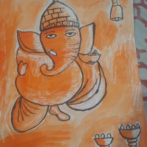 Ganesh Ji Very Beautiful Drawing💫