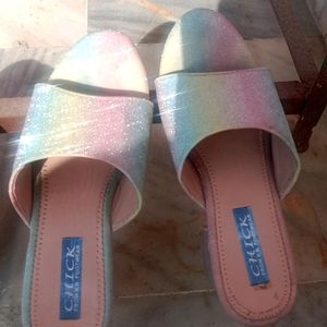 Unicorn 🦄 Shimmery Block Heels