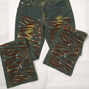 Vintage Tiger Print Sparkle Pants