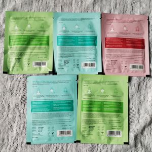 Combo Of 5 Myglamm Sheet Masks