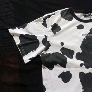 Bonkers Cow Print Oversized Tshirt