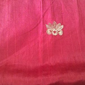 Art Silk Saree With  Out  Blouse  Piece