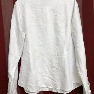 Coustom White Full Sleeve Shirt