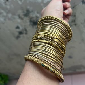 Golden Bangles Set