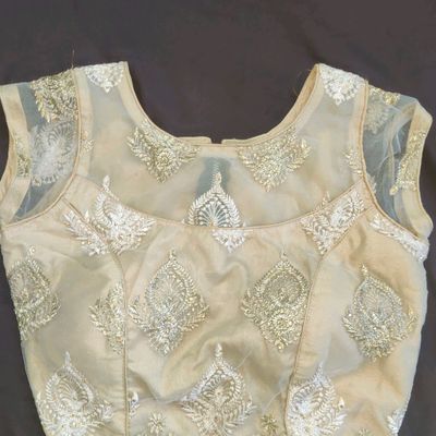 Gold full sleeves ready made blouse - G3-RB1691 | G3nxt.com