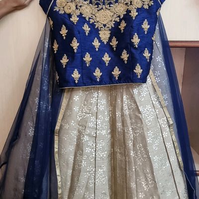 Fancy Designer Flared Embroidered Indo Western Party Lehenga