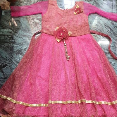 Girls Clothing, Glitter Beautiful👚 RANI PINK COLOUR Dress