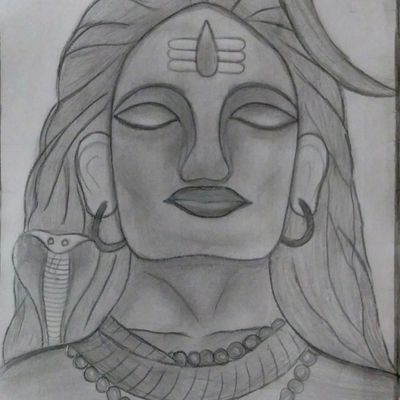 How to draw Shiva ling And Half Shiv face / Easy Shiv ji drawing / Mahadev  drawing / lavi arts - YouTube