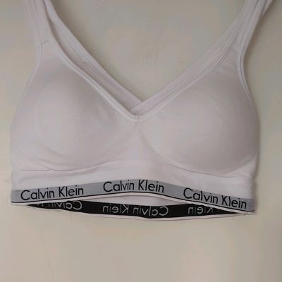 Off White Red Women Bra Calvin Klein - Buy Off White Red Women Bra Calvin  Klein online in India