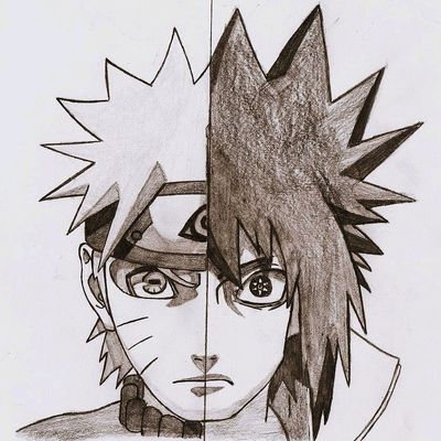 How to draw Naruto Vs Sasuke || How to draw anime step by step || Easy  drawing ideas for beginners | anime, artist, drawing, Sasuke Uchiha | How  to draw Naruto Vs