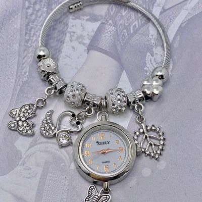 Women's Watch Cute Flower Quartz Bracelet Watch Elegant - Temu