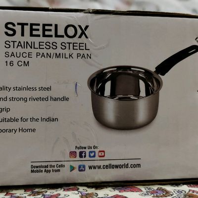 Cello Steelox Stainless Steel Milk PanCello Steelox Stainless Steel Milk Pan  