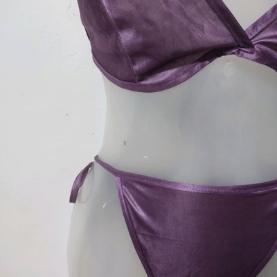 Bra, Klamotten Women's Sexy Purple Honeymoon Bikini Set (Unused Completely  New)