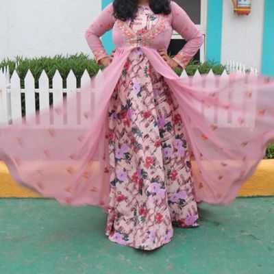 Shades of Pink One Piece Dress – Fashiana