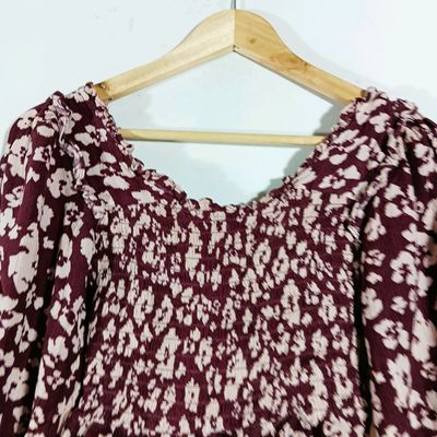 Tops & Tunics, Zudio Purple Printed Top (Women)