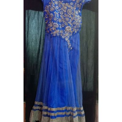 Functional Vwear Stitched Silk anarkali pattu dress at Rs 950 in Solapur