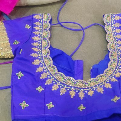 2466 VELVET FANCY EMBROIDERY WORK LEHENGA CHOLI