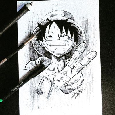 Luffy's Drawing Sticker by Joaks - Pixels