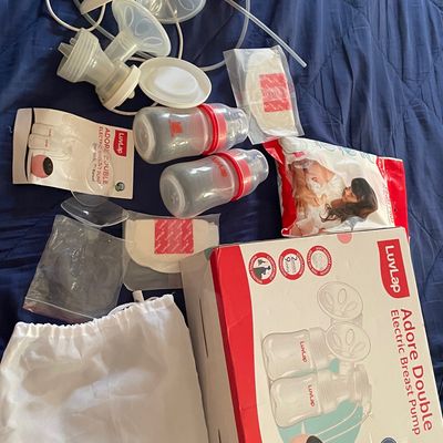 Nursing & Feeding, Luvlap double electric breast pump for sale with free breast  pad pack of 24 pcs and nipple shield pair - hardly used.