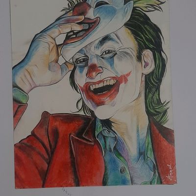 So realistic Joker pencil colour sketch art that you will love to draw. | Joker  drawings, Joker artwork, Joker art drawing