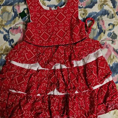 Nannette Baby girl dress, petals bodice maroon and off-white. 12 months |  eBay