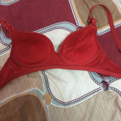 Bra, Dark Red Bra, Soft and Comfortable to wear, One time used