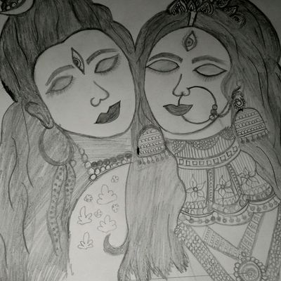 Mahadev Drawing । Bholenath Drawing । Lord Shiva Drawing । Drawing Mahakal  - YouTube
