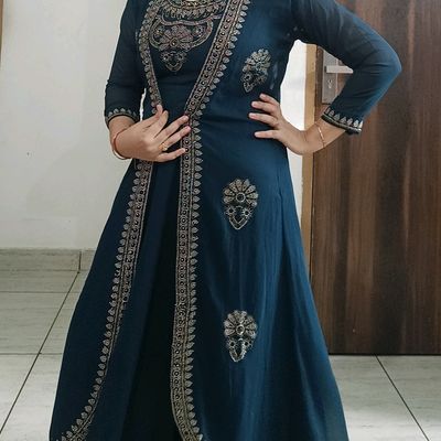 TETALEE Cotton Slub Designer Dress Shrug with Inner Ethnic Kurta at Rs 899  in Jaipur