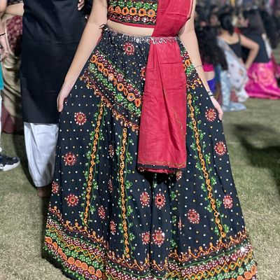 Buy Rajasthani Jaipuri Bandhej Lehenga Chaniya Choli With Gota Work New  Style in Contras Look Give's a Perfect Look Lehenga Choli Online in India -  Etsy